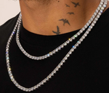 5mm Tennis Chain - White Gold