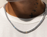 5mm Tennis Chain - White Gold