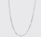 5mm Tennis Chain - White Gold